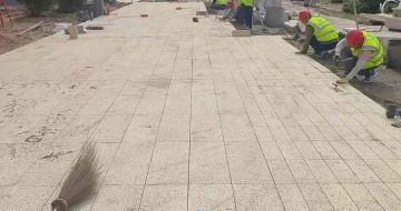 内蒙古黄金麻荔枝面地铺案例