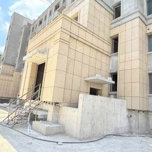 内蒙古 黄金麻干挂，工地实拍