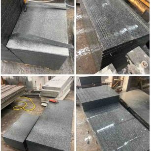 内蒙古 芝麻黑地铺石材