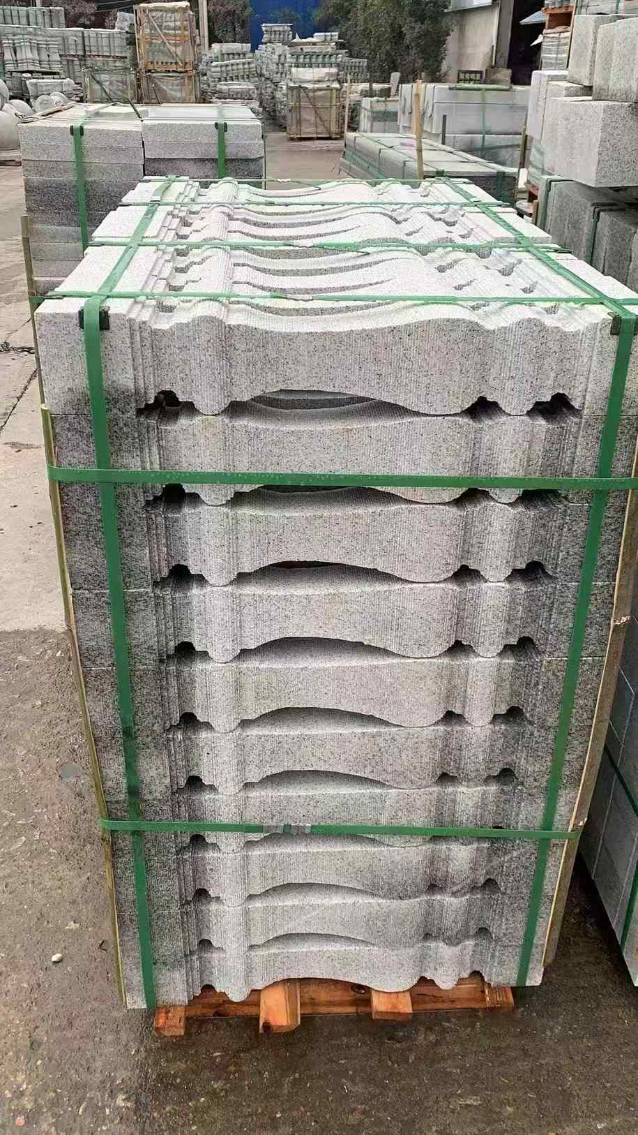 内蒙古 芝麻白方形拉丝面，栏杆花瓶柱
