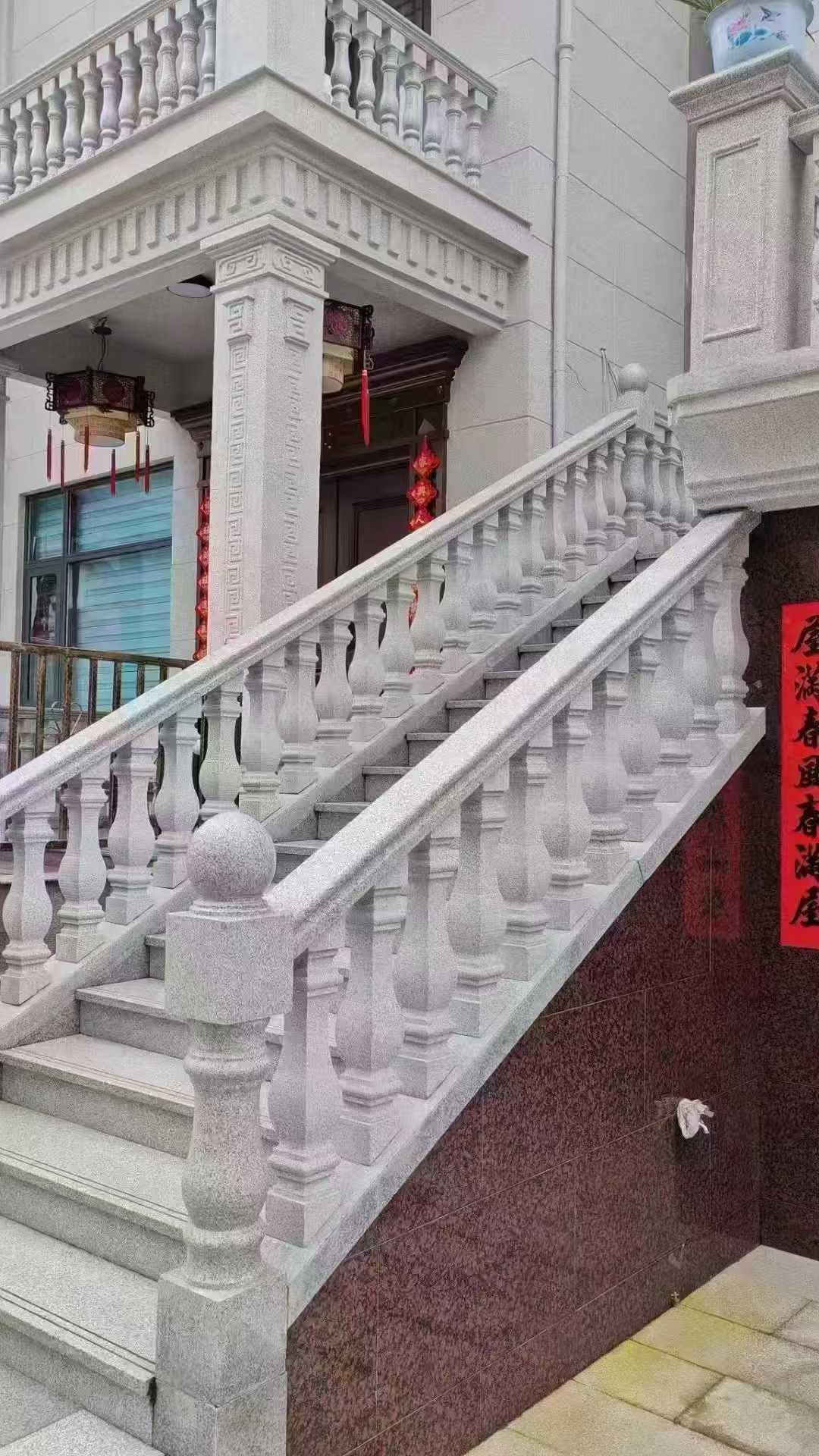 内蒙古 天然石材 阳台庭院护栏、栏杆