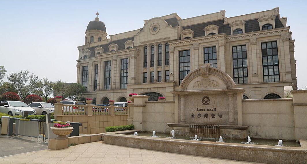 内蒙古花岗岩黄金麻建筑外墙干挂案例