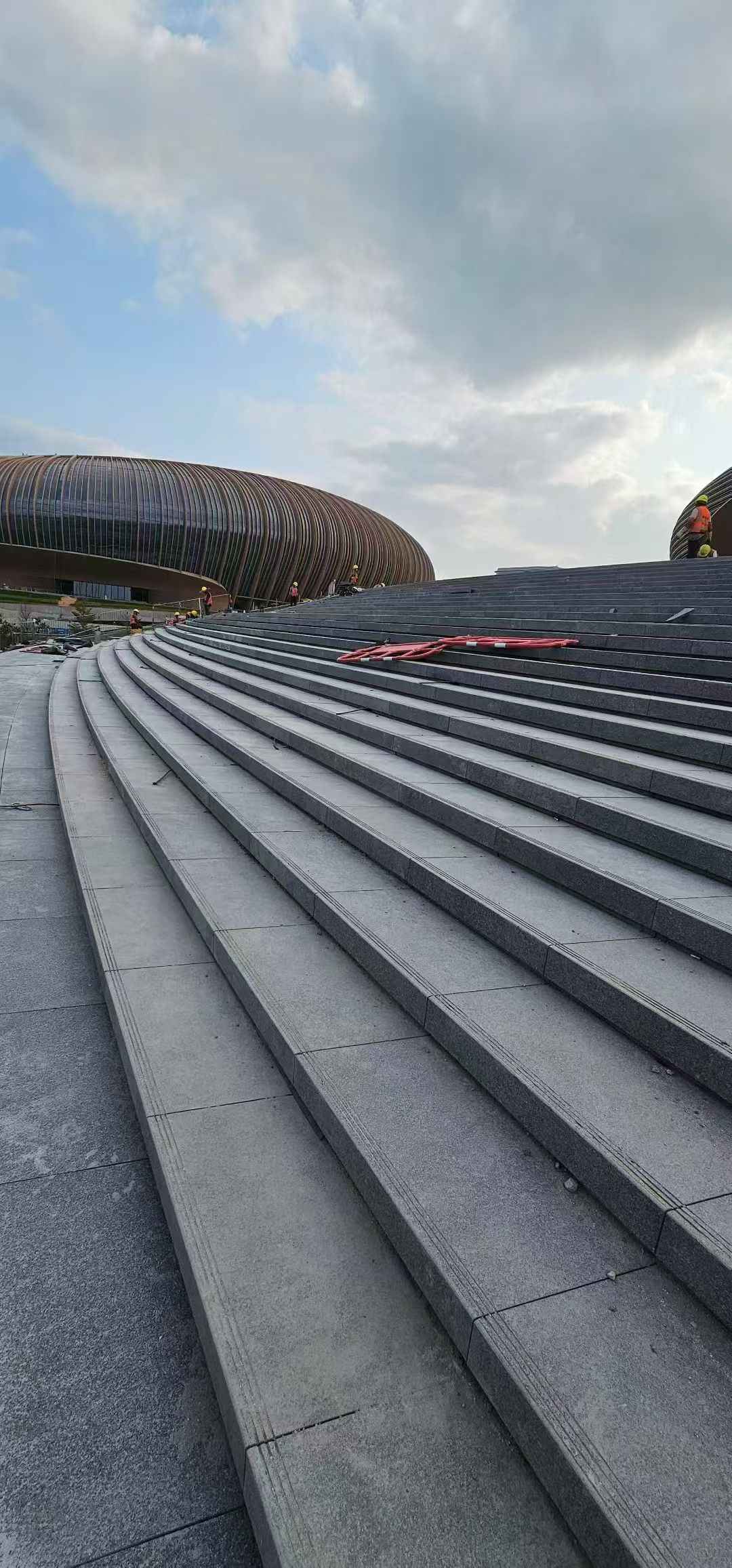 内蒙古 弧形整石台阶铺装效果图