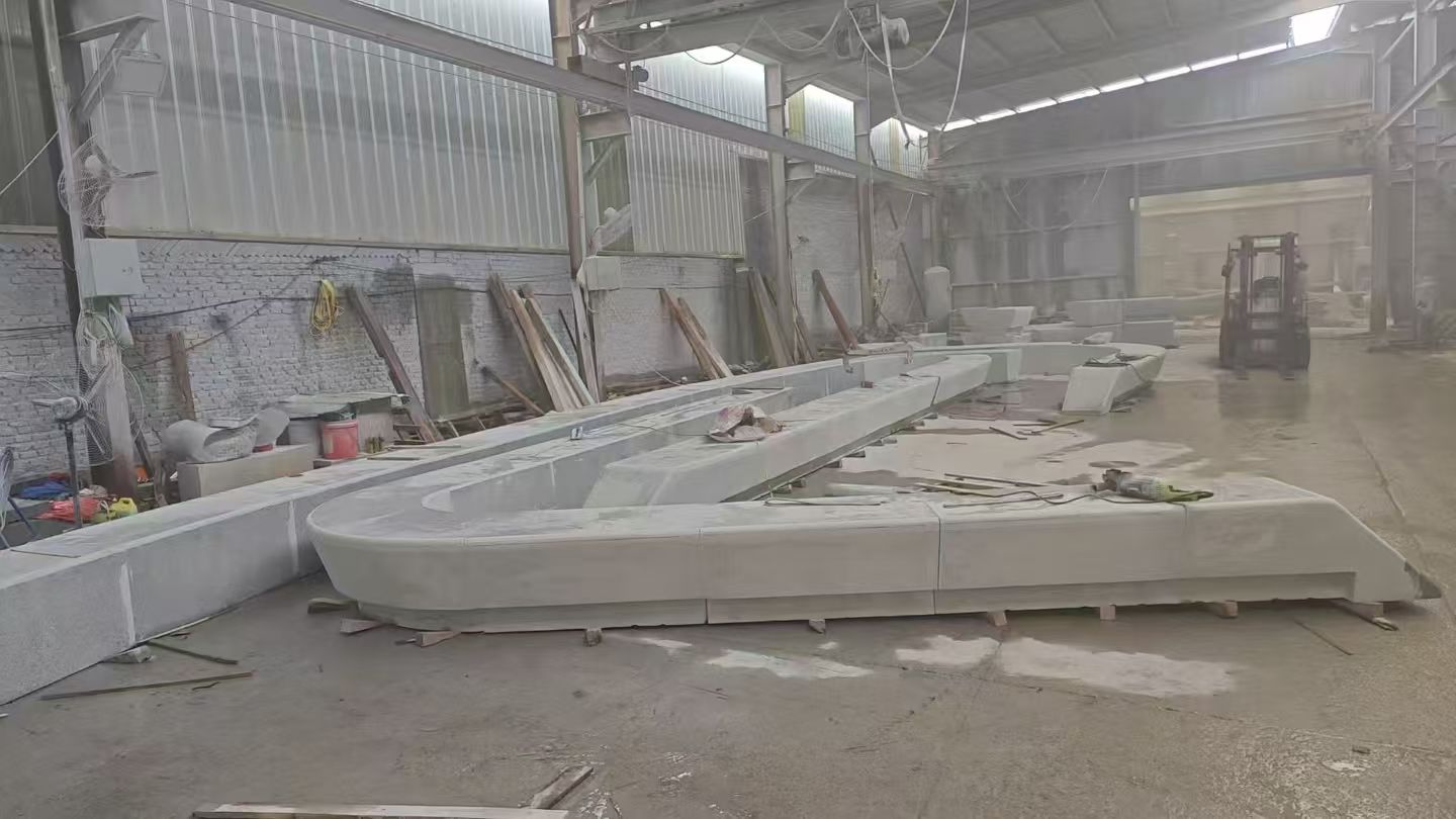 内蒙古 花岗岩整石坐凳拼装