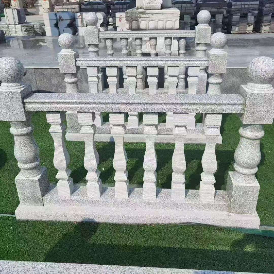 内蒙古 别墅石材栏杆特写