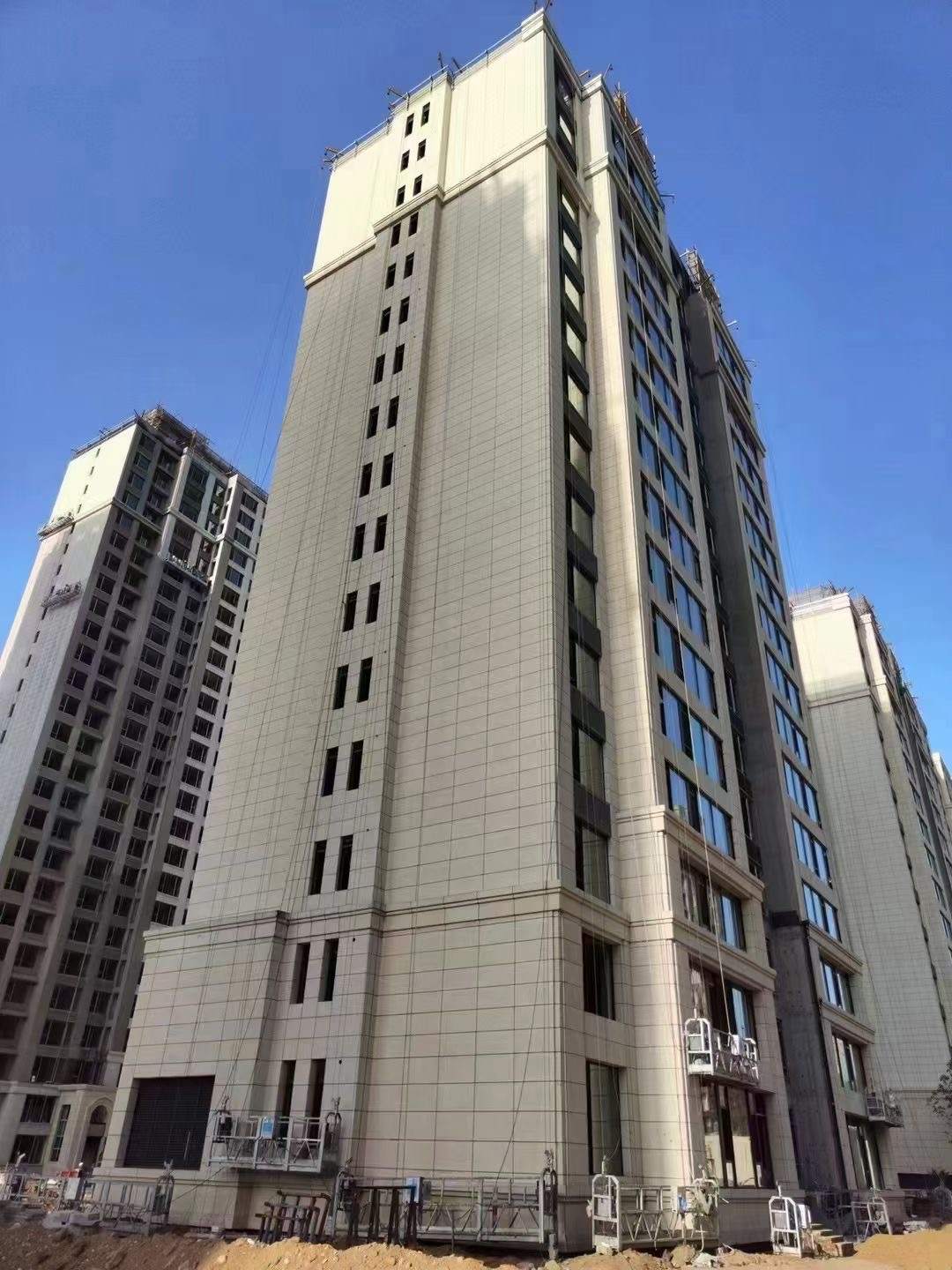 内蒙古黄金麻高端小区，外墙干挂